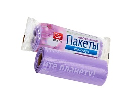 Мешки для мусора 35 л, ароматизированные, сиреневые, в рулоне 20 шт., ПНД, 12 мкм, 560х530 мм, GRIFON Полевые Цветы, 100-034 в Гомеле Мешки для мусора 35 л, ароматизированные, сиреневые, в рулоне 20 шт., ПНД, 12 мкм, 560х530 мм, GRIFON Полевые Цветы, 100-034 в Гомеле