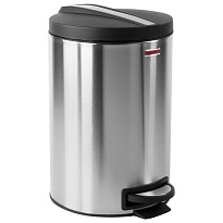 Ведро-контейнер для мусора (урна) с педалью LAIMA Modern, 12 л, матовое, нержавеющая сталь, со съемным внутренним ведром в Гомеле