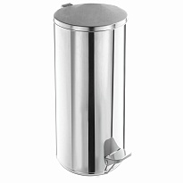 Урна для мусора с педалью, усиленное, Титан, 50 л, кольцо под мешок, нержавеющая сталь, хром в Гомеле Урна для мусора с педалью, усиленное, Титан, 50 л, кольцо под мешок, нержавеющая сталь, хром в Гомеле