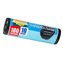 Мешки для мусора 180 л, с ушками, черные, в рулоне 10 шт., ПНД, 20 мкм, 1150х800 мм, Крепак, 4607075710498 в Гомеле Мешки для мусора 180 л, с ушками, черные, в рулоне 10 шт., ПНД, 20 мкм, 1150х800 мм, Крепак, 4607075710498 в Гомеле