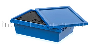Изотермический контейнер KV 6416 в сборе с крышкой голубой в Гомеле