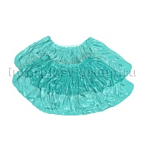 Бахилы бирюзовые 2000 шт (1000 пар), 16 мкм, однослойные, с одной резинкой, Эконом в Гомеле