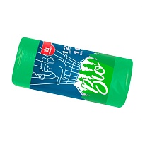 Мешки для мусора 120 л, биоразлагаемые, зеленые, рулон 10 шт., ПНД, 16 мкм, 1100х700 мм, БИО, МБ2158 (МНБ 120-10ж) в Гомеле