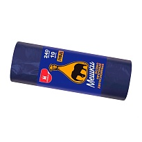 Мешки для мусора 240 л, синие, рулон 10 шт., ПВД 36 мкм, 1350х900 мм, Уфа Пак, МВ1854 (МВ 240-10с) в Гомеле Мешки для мусора 240 л, синие, рулон 10 шт., ПВД 36 мкм, 1350х900 мм, Уфа Пак, МВ1854 (МВ 240-10с) в Гомеле