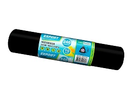 Мешки для мусора 240 л, черные, в рулоне 10 шт., ПВД 80 мкм, 1300х930 мм, EXPORT, exp 24010167 в Гомеле Мешки для мусора 240 л, черные, в рулоне 10 шт., ПВД 80 мкм, 1300х930 мм, EXPORT, exp 24010167 в Гомеле