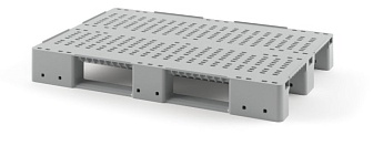Поддон пластиковый перфорированный (усилен 2 трубами) с бортиками серый в Гомеле