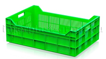 Ящик для овощей, фруктов и ягод перфорированный светло-зеленый в Гомеле