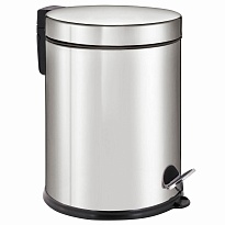 Ведро-контейнер для мусора урна с педалью LAIMA Classic Plus, 12 л, зеркальное в Гомеле