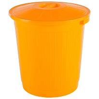Мусорный бак с крышкой 50 л желтый 50 желтый в Гомеле