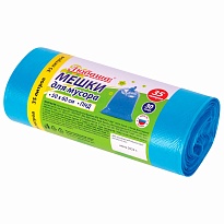 Мешки для мусора 35 л, синие, в рулоне 30 шт., ПНД, 10 мкм, 600х500 мм, Любаша, 608091 в Гомеле Мешки для мусора 35 л, синие, в рулоне 30 шт., ПНД, 10 мкм, 600х500 мм, Любаша, 608091 в Гомеле