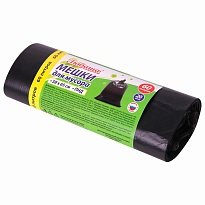 ММешки для мусора 60 л, черные, в рулоне 20 шт., ПНД, 8 мкм, 650х580 мм, Любаша, 608092 в Гомеле ММешки для мусора 60 л, черные, в рулоне 20 шт., ПНД, 8 мкм, 650х580 мм, Любаша, 608092 в Гомеле