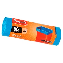 Мешки для мусора 80 л, синие, в рулоне 20 шт., ПНД, 12 мкм, 900х700 мм, PACLAN Classic, 606335 в Гомеле Мешки для мусора 80 л, синие, в рулоне 20 шт., ПНД, 12 мкм, 900х700 мм, PACLAN Classic, 606335 в Гомеле